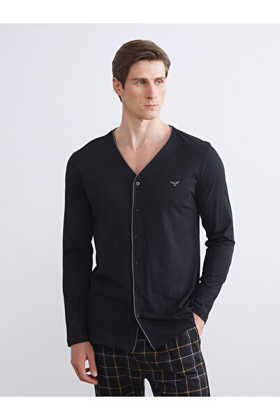 LC Waikiki   Black Standard Fit Men's Pajama Set