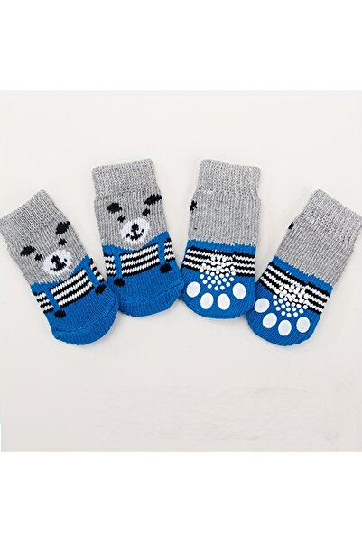 Choice جوارب زرقاء للحيوانات الأليفة، أغطية أقدام للكلاب مقاومة للأوساخ والان...