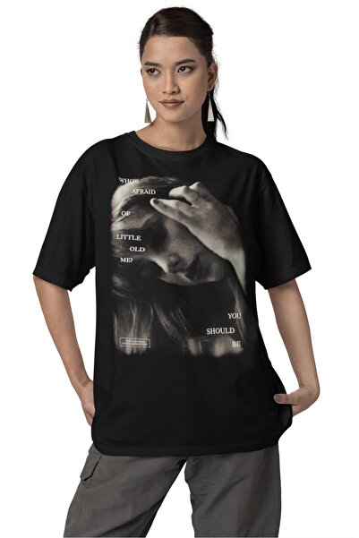 Fuddy Moda للجنسين، من هو الذي يخاف مني هذه الصغيرة؟ تي شيرت مطبوع عليه نص، ت...