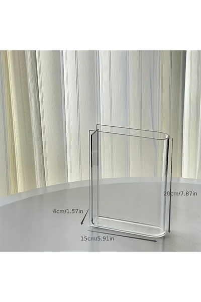 Choice 11PC 1pc Book Vase For Flowers, Acrylic Clear Book Vase, Book Shape Vases For Tulips, Transparent Bo