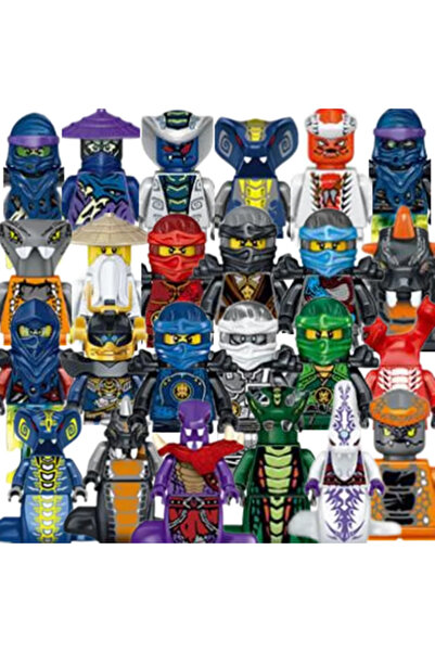 Choice D-24PCS 24 قطعة من شخصيات أنيمي النينجا، ألعاب صغيرة على شكل رجل، تماث...