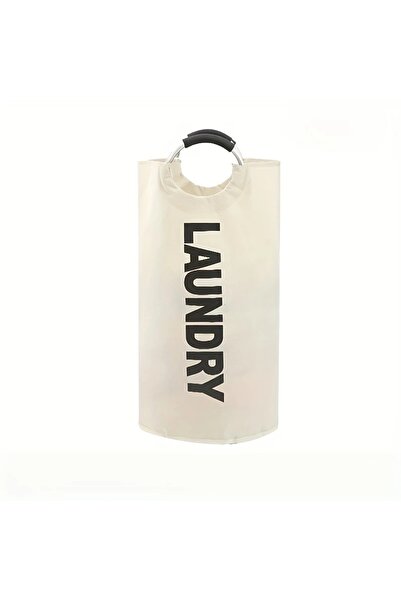 Choice BEIGE 2 سلة غسيل كبيرة السعة أنيقة مع مقبض ناعم قابلة للطي متعددة الأغراض