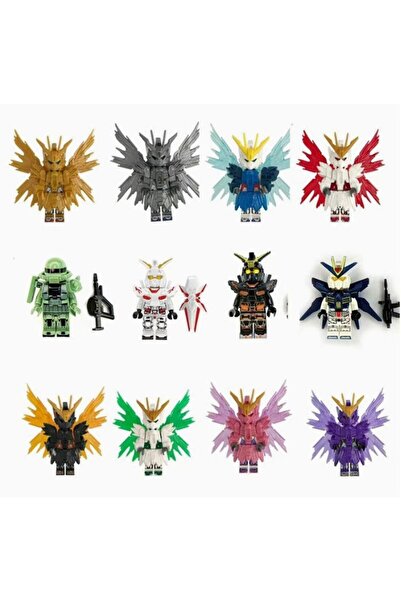 choice2 12 قطعة من مجسمات ميكا موبايل سوت، نموذج مصغر أسود اللون، أجنحة، لعبة...