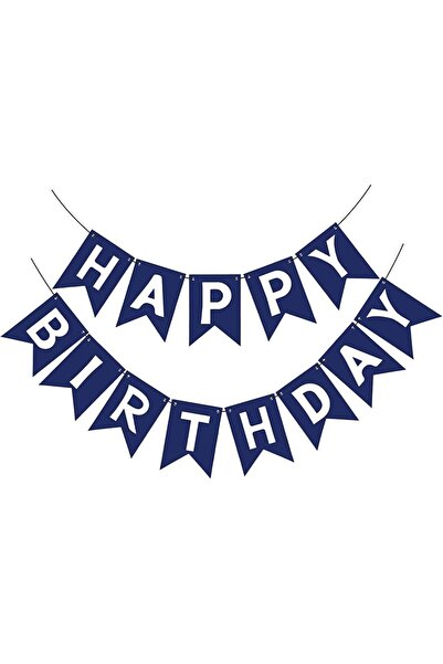 Choice لافتة عيد ميلاد سعيد باللون الأزرق الداكن - لافتة زرقاء للرجال والأولا...