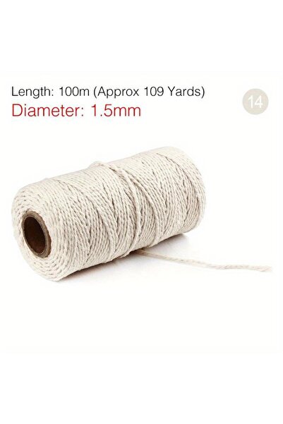 Choice5 خيوط قطنية بيضاء طبيعية خيوط جوت طبيعية خيوط تغليف خيوط خبازين لتغليف...