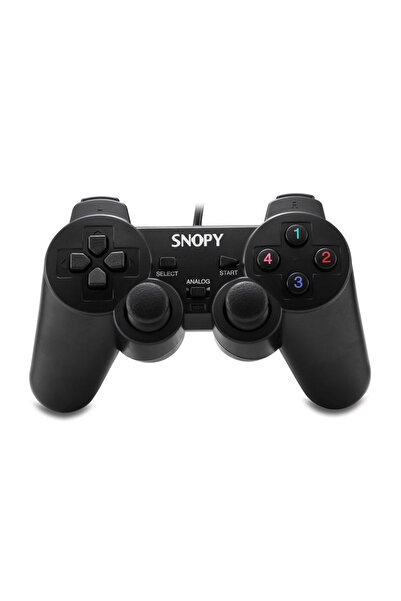 Snopy SG-401، USB/PC/PS3، كابل بطول 1.8 متر، اهتزاز مزدوج، جهاز تحكم للألعاب