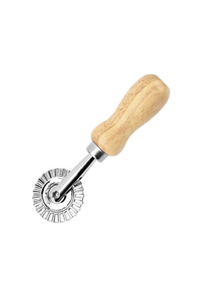 Choice قوالب المعكرونة اليدوية Rollers S قاطعة الرافيولي المنزلية قالب ضغط البسكويت بمقبض خشبي للخبز في المطبخ