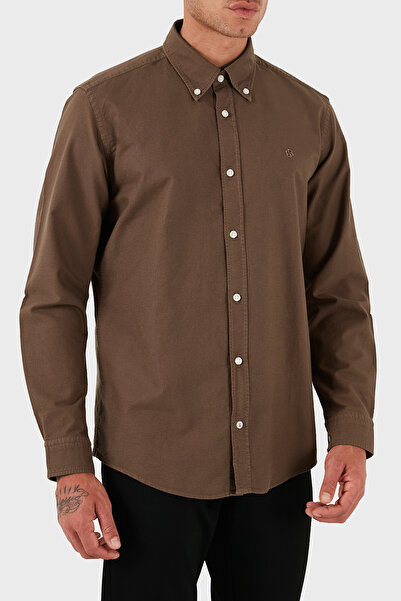 BOSS Logolu % 100 Pamuk Slim Fit Düğmeli Yaka Gömlek Erkek GÖMLEK 50544917 217