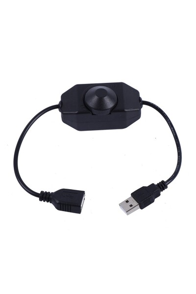 Choice Dimmer-USB-B LED Knob Dimmer Switch 5V DC USB Female to Male Extension Cord with Rotary ON OFF Contr