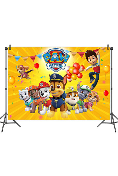 PAW PATROL قالب ملصق عيد ميلاد للأطفال بتصميم دورية المخلب الأصلي مقاس 150 × ...