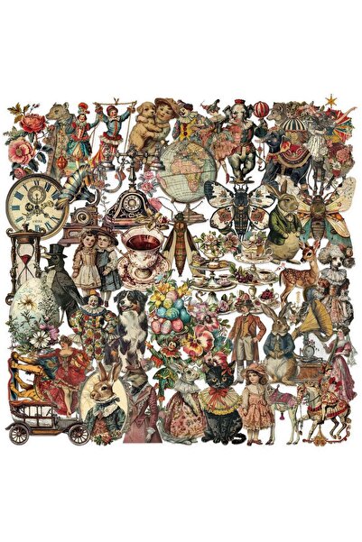 Choice 50 قطعة 50 قطعة ملصقات شفافة من البولي إيثيلين تيريفثالات على الطراز ا...