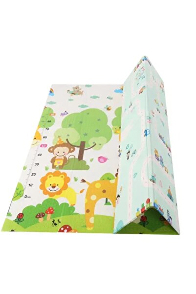 dalip Kids Play Mat, Reversible Road/Safari, XPE+PE, Waterproof, Non-slip, 150x200x1 cm