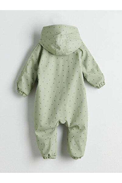 LC Waikiki Kapüşonlu Baskılı Kız Bebek Astronot Mont