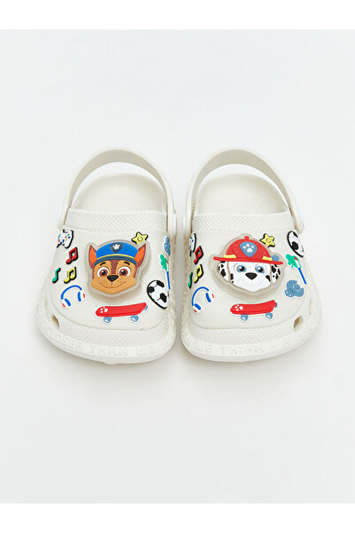 LC Waikiki White Printed Baby Girl Beach Sandals