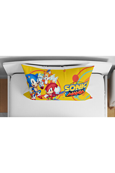 Home Sonic Mania Patterned 3D Digital Printed Single Boy's Duvet Cover Set Without Sheets