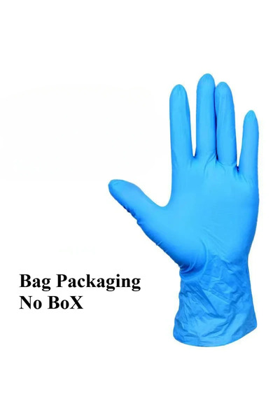 Choice M 100 قطعة 10-100 قطعة قفازات نيتريل زرقاء قفازات تنظيف يمكن التخلص من...