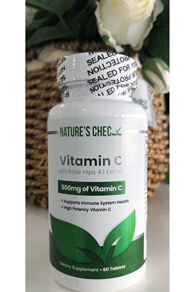 nature's chec Vitamin C 500mg with Rose Hips 4:1 Extract