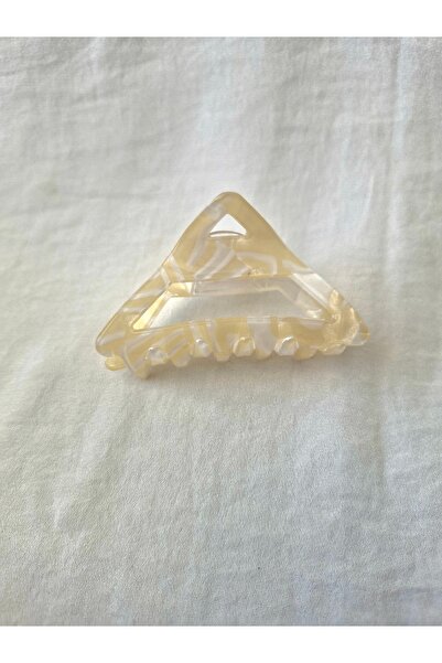 Beyaz Dükkan مشبك مثلث من عظم اللؤلؤ مقاس 7 سم