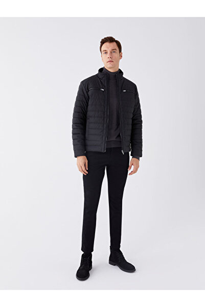 LC Waikiki Stylish Choices from Esvab Clothing |   Standard Mold Mock Neck Men's Leather-Look Coat