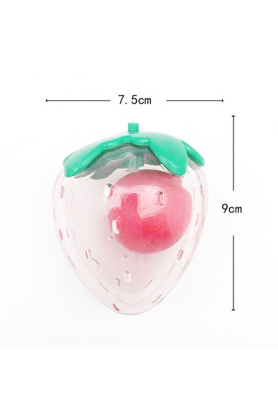 Choice S لعبة فراولة مطاطية لطيفة تصدر أصواتًا عند الضغط عليها من قبل الكلاب الأليفة، مصحوبة بـ