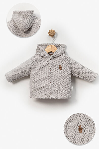 Bebitof Embossed Little Ones Patterned Wellsoft Cardigan