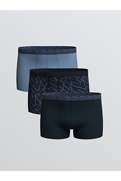 LC Waikiki Sparkling Selections from Shining Store | Standard Mold Cotton Flexible Men's Boxer 3-Pack