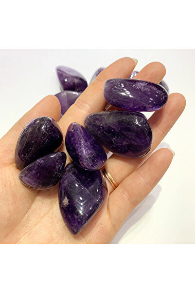 Choice 10-30 مم 100 غرام حجر جمشت طبيعي كبير حصى جمشت كريستال كوارتز خام أحجار كريمة معدنية