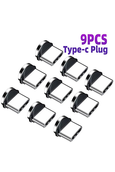 Choice 9 قطع من نوع C 9 قطع محول كابل شحن للهاتف المحمول 360 درجة دوران نصائح...