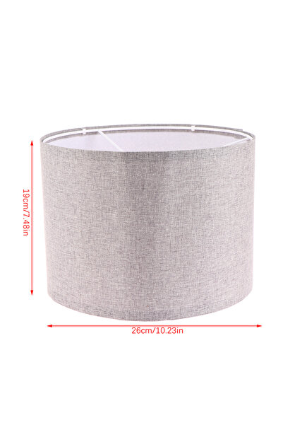 Choice Gray Dismountable Lamp Shade Light Lampshade Shades Cover Linen Table ...