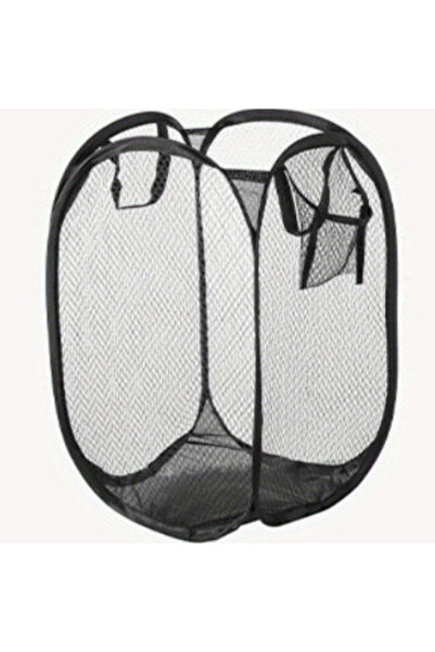 Choice سلة غسيل شبكية قابلة للطي باللون الأسود سلة قابلة للطي لتخزين الملابس ...