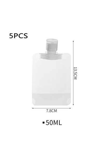 Choice 5 قطع - 50 مل 3 أحجام 30-100 مل حقيبة موزع لوشن أكياس قابلة لإعادة الا...