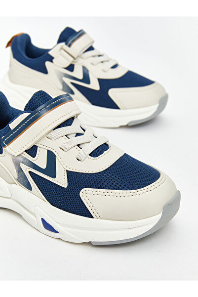 LC Waikiki Mavi Bağcık ve Cırt Cırtlı Erkek Bebek Spor Ayakkabı