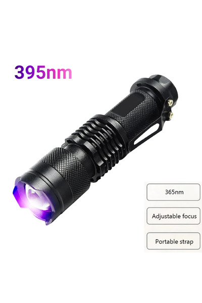 Choice purple light 395 LED Ultraviolet Torch 365nm/395nm Inspection Lamp Bat...