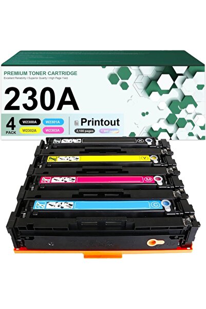 HP Çipli 230A Muadil Set | Color Laserjet Pro 4203dw 4203dn MFP 4303dw 4303fdw