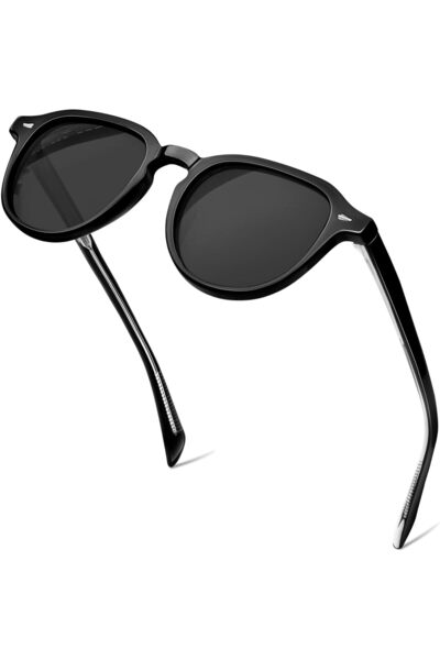 Generic KANASTAL Acetate Sunglasses for Men Women, Vintage Round Polarized Sunglasses UV400 Protection