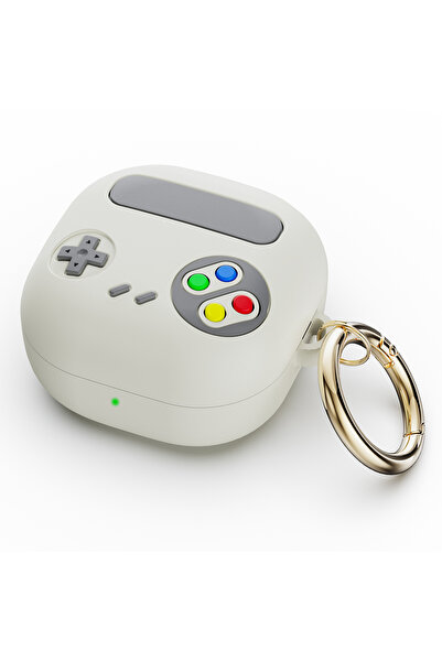 Choice أبيض جديد لسامسونج Buds FE Buzz 2 Pro Live Case غطاء سيليكون ناعم 3D ك...