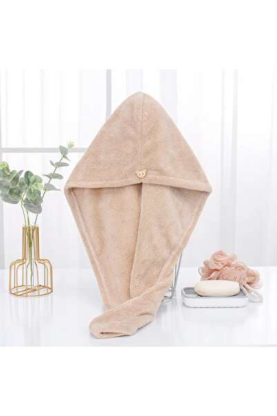 Choice Brown Microfiber Hair Towel Magic Fast Drying Dryer Towel Women Wrap H...