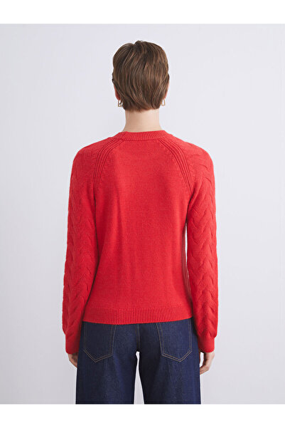 LC Waikiki Sparkling Choices from Shining Store | Crew Neck Self Patterned Women's Knitwear Sweater