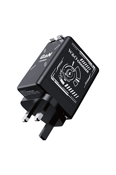 Choice BlackUK 2 في 1 GaN متوافق مع شاحن سريع 120 واط قابل للسحب من النوع C و...