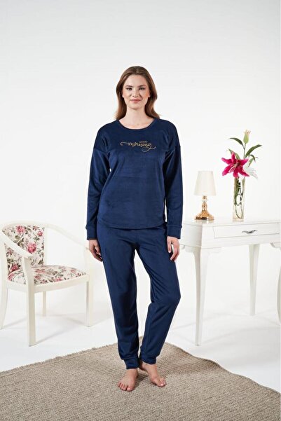 Estiva Kadın Kışlık Kadife Pijama Takımı