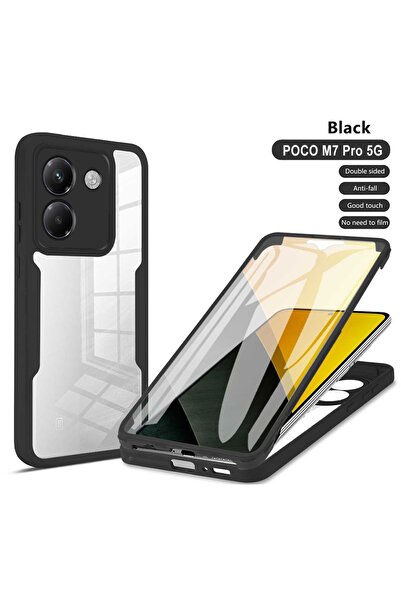 Choice Poco M7 pro 5G أسود لـ Mi Poco M7 M6 F7 F6 F5 Pro مضاد للصدمات والسقوط...