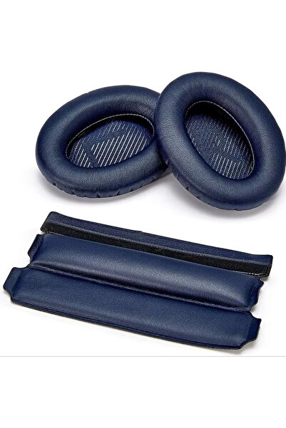 Choice 1 مجموعة من وسادات الأذن الزرقاء ذات الرأس المطاطي لـ Bose Quiet Comfort 25 35 (QC25 QC35) QuietComfort 35 II (QC