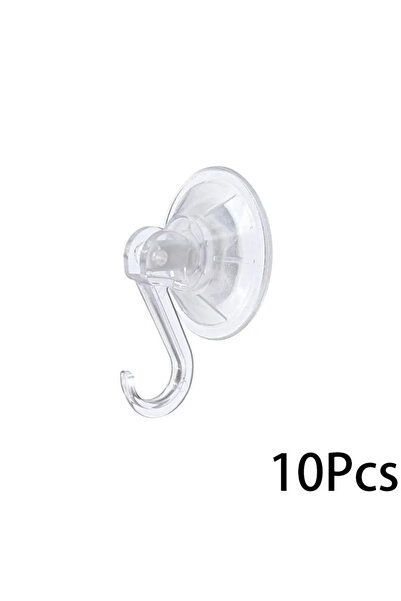 Choice 10pcs Suction cup hook, transparent and reusable heavy-duty vacuum suc...