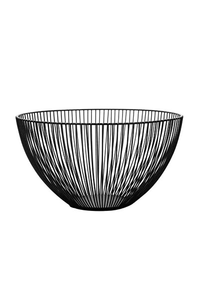 Choice Black Household Tools Storage Basket Black Table Decor Metal Candy Dis...