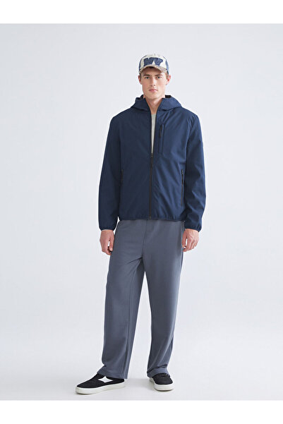 LC Waikiki Lacivert Standart Kalıp Kapüşonlu Erkek Mont