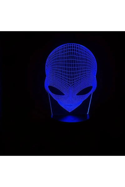 Choice 7-color An alien 3D nightlight, workbench room living room atmosphere light, holiday birthday creati