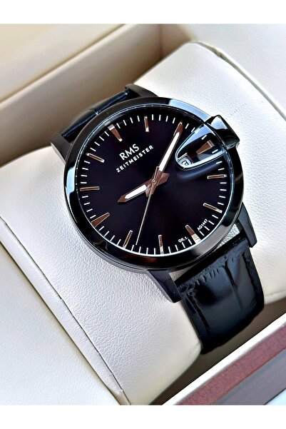 Romanson Men's Wristwatch with Calendar 24 Months Warranty Leather Cord Steel Case 1447.08Sz