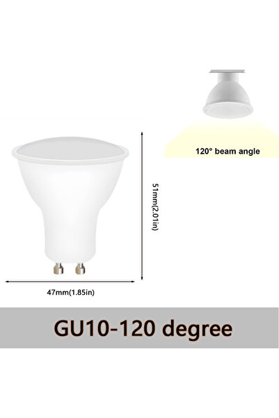 Choice 10 قطع 12 واط (175-265 فولت) ضوء طبيعي GU10-120 درجة 1-10 قطع مصباح LE...