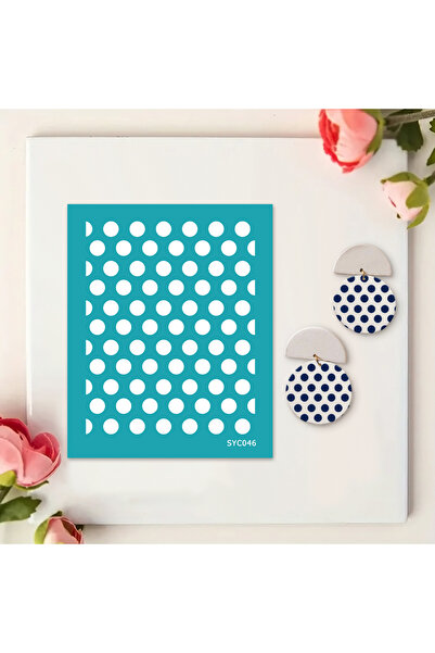 Choice 4 قوالب طباعة حريرية من البوليمر كلاي بنمط رسومات تجريدية قابلة لإعادة الاستخدام لمجموعة طباعة حريرية.