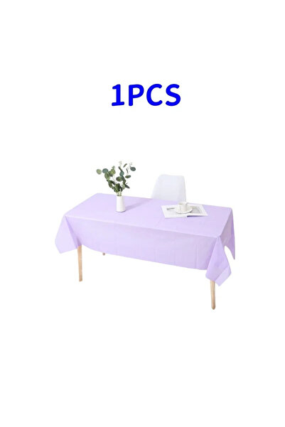 Choice 137x183cm Lavender -12 1pc Reusable Tablecloths BPA Free Plastic 137x1...